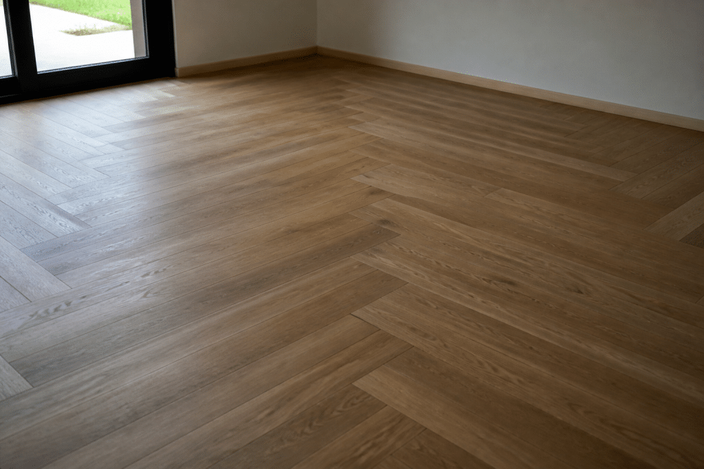 Lames parquet disposees sol sans fixation deux orientations