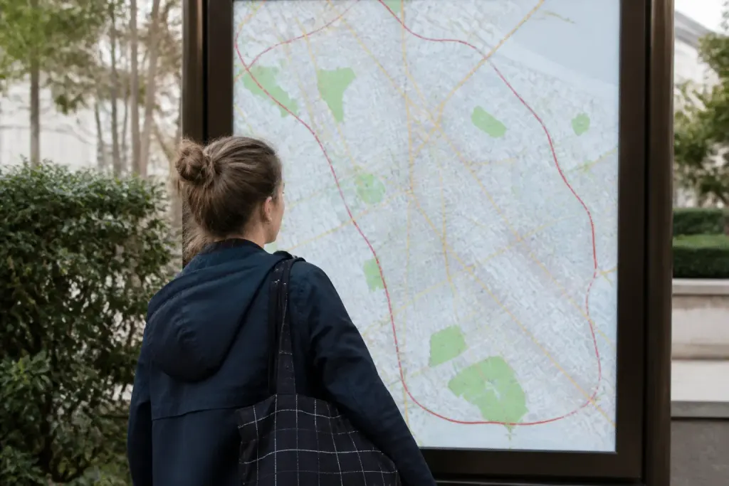 Carte interactive montrant rues et quartiers de Villers-lès-Nancy
